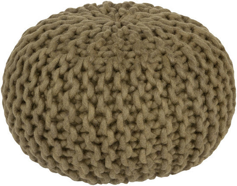 Woven Wool Pouf