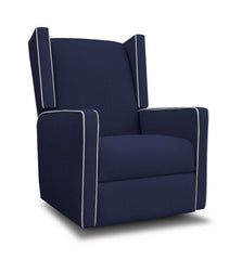 Jennifer Delonge Wing Recliner Glider - 100% Cotton Velvet
