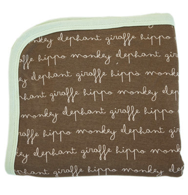 Finn & Emma Reversible Blanket - Word