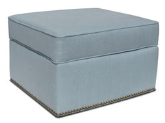 Jennifer Delonge Glam Ottoman - 100% Linen