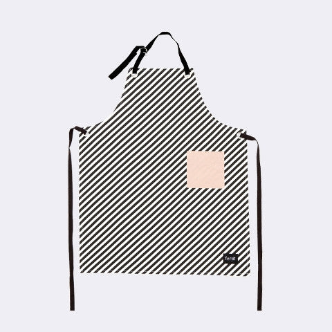 Black Stripe Apron