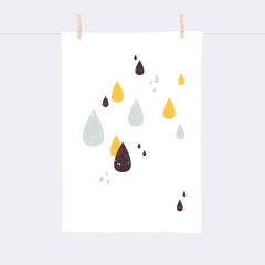 Drops Tea Towel