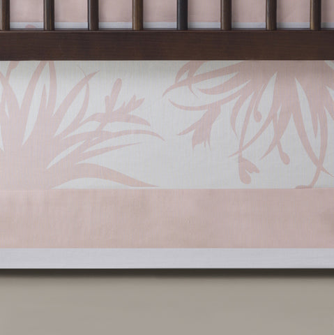 Oilo Freesia Crib Skirt - Blush