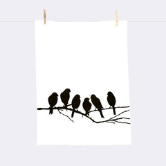 Lovebirds Tea Towel