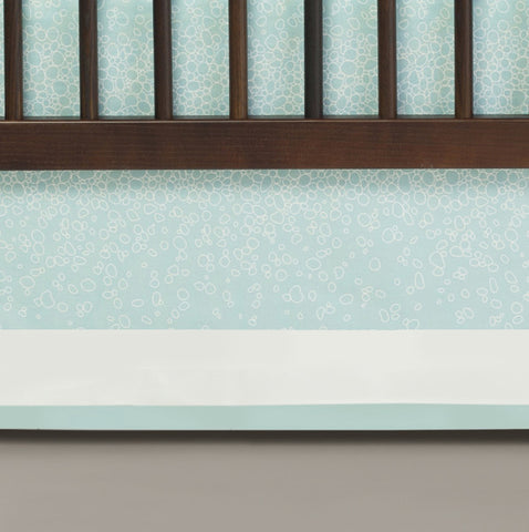 Oilo Raindrops Crib Skirt - Aqua