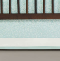 Oilo Raindrops Crib Skirt - Aqua