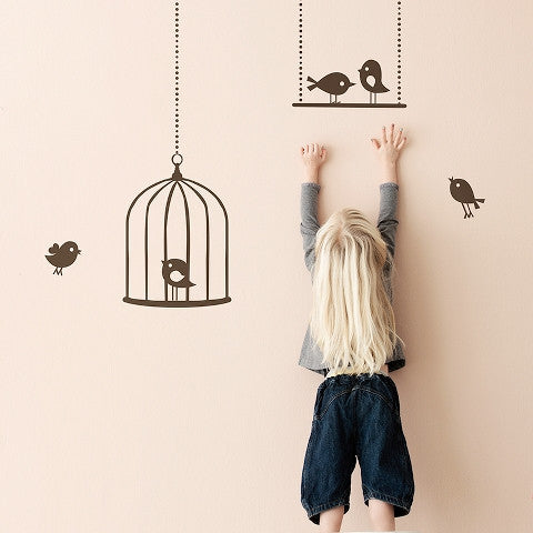 Tweeting Birds Wallsticker